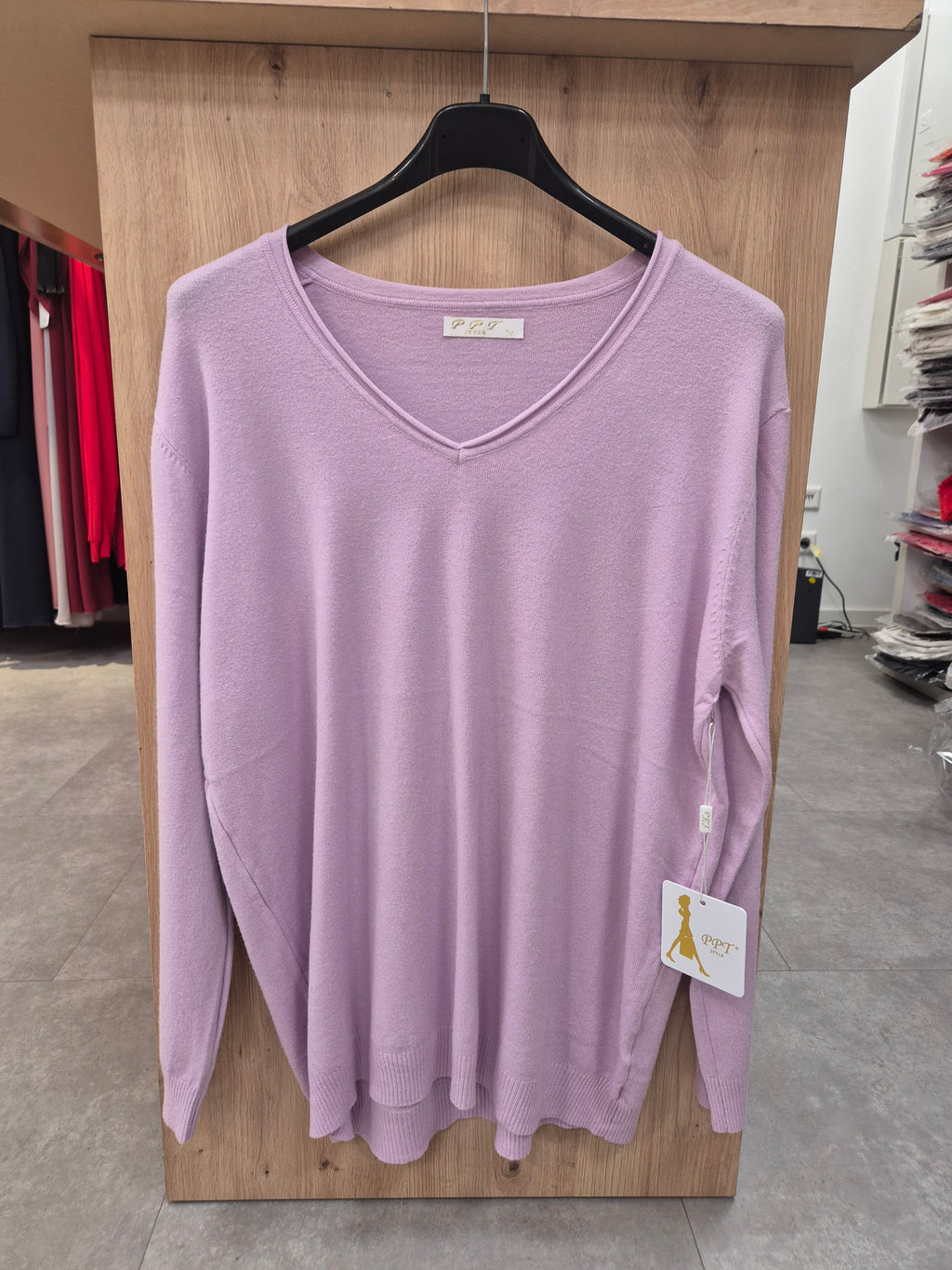 Pullover Damen V-Ausschnitt Einheitsgröße 42 bis 46