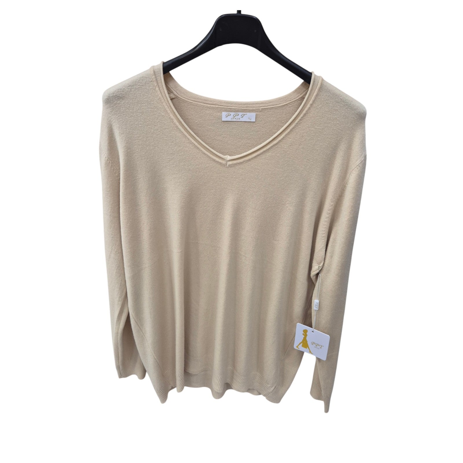 Pullover Damen V-Ausschnitt Einheitsgröße 42 bis 46