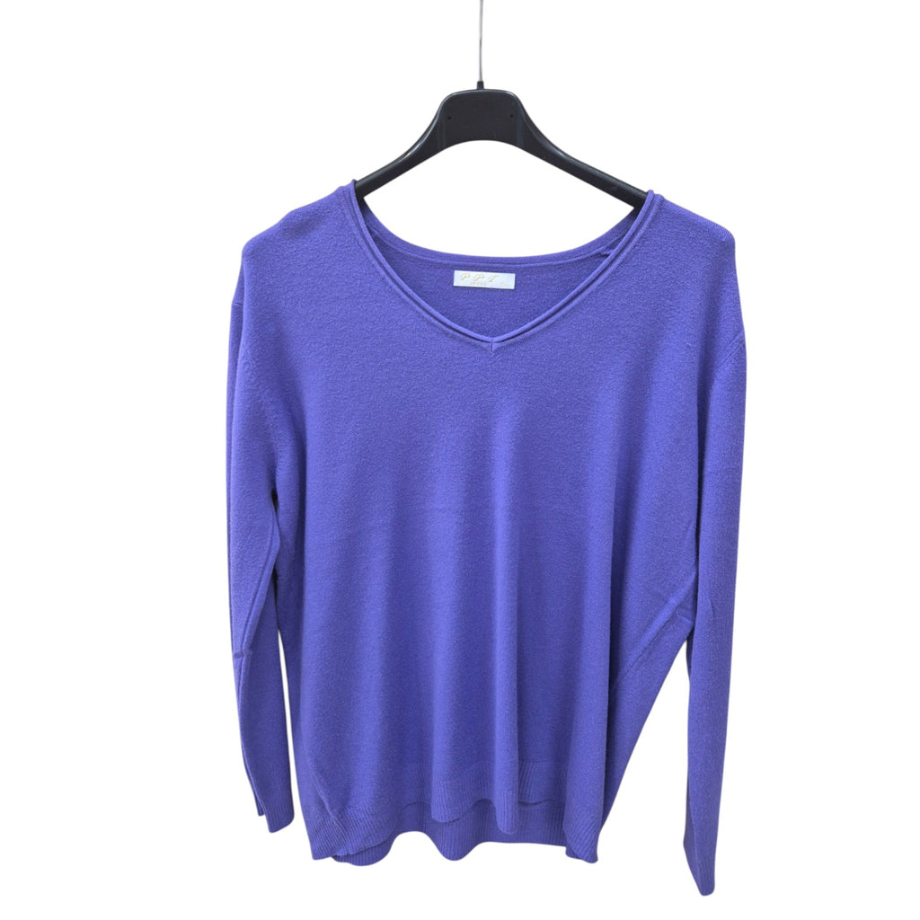 Pullover Damen V-Ausschnitt Einheitsgröße 42 bis 46