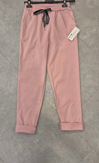 Damen Hose mit verschiedenen Größen S/M/L/XL/XXL leicht stretch mit Zugband Gummizug