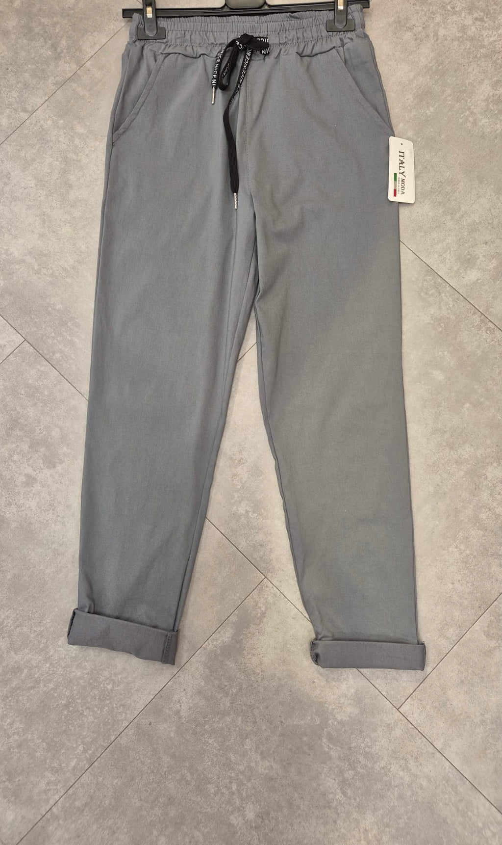 Damen Hose mit verschiedenen Größen S/M/L/XL/XXL leicht stretch mit Zugband Gummizug