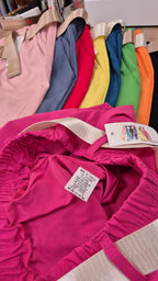 Hose Damen Business Chino mit Gürtel Einheitsgröße von 38 bis 46