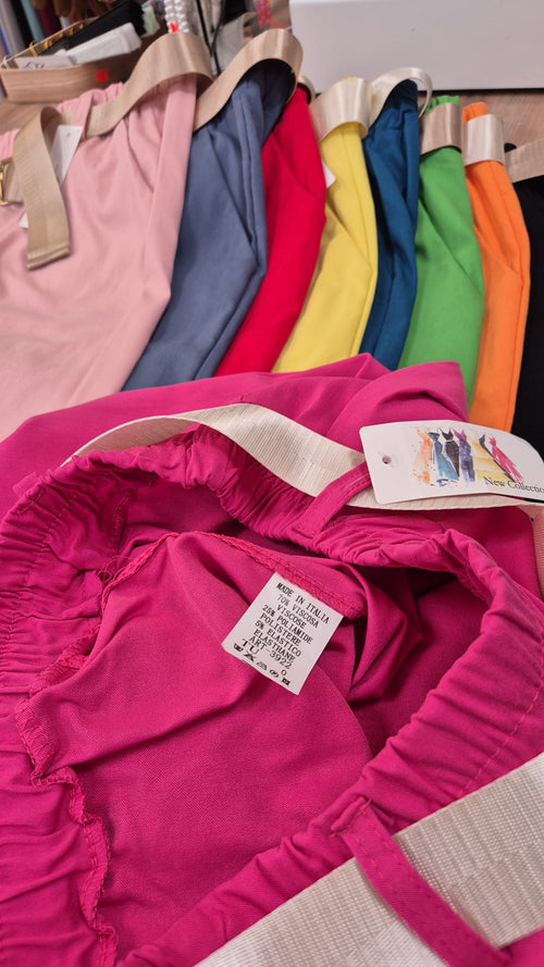 Hose Damen Business Chino mit Gürtel Einheitsgröße von 38 bis 46