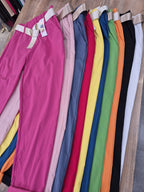 Hose Damen Business Chino mit Gürtel Einheitsgröße von 38 bis 46