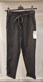 Damen Hose mit verschiedenen Größen S/M/L/XL/XXL leicht stretch mit Zugband Gummizug