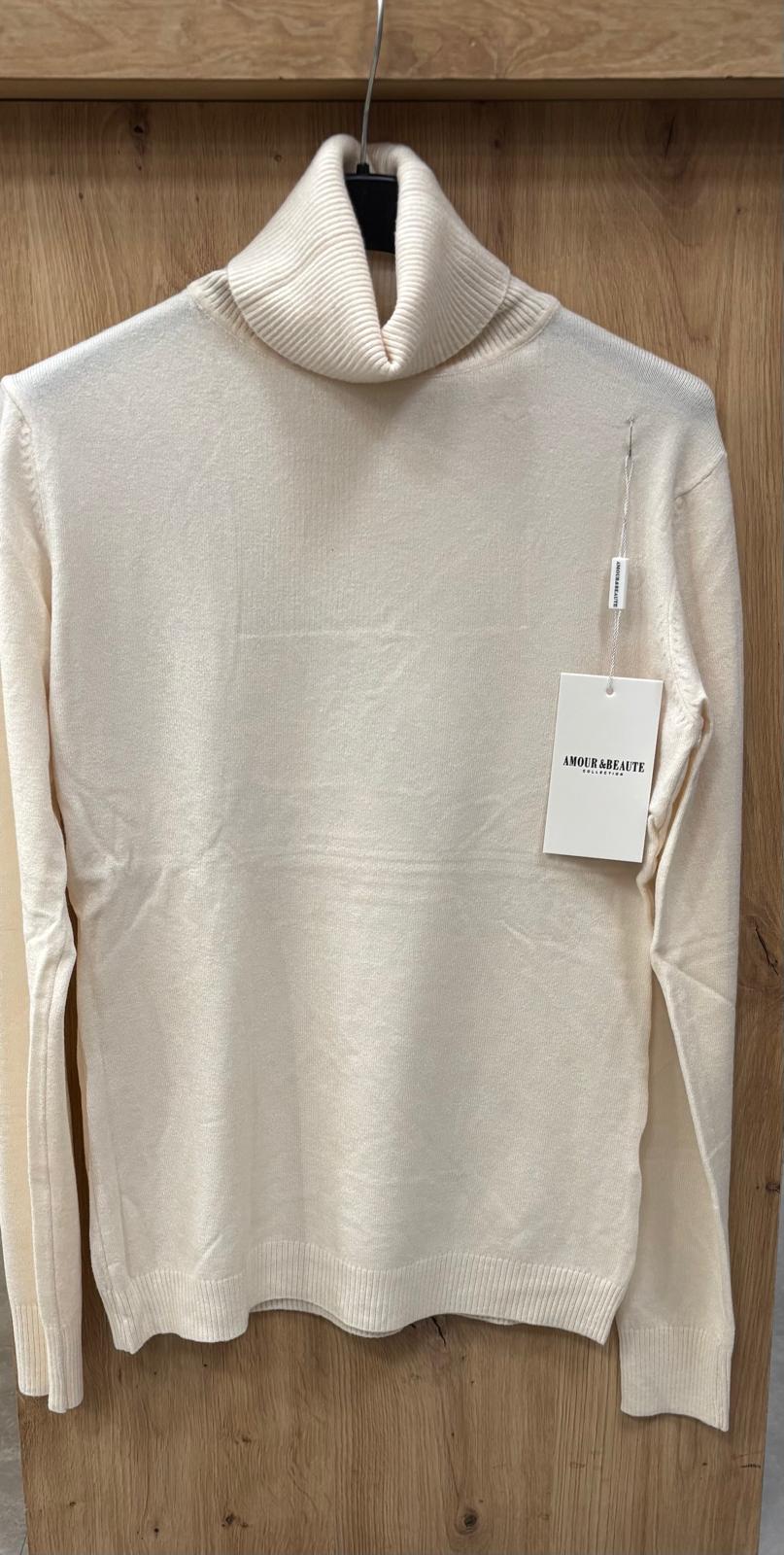 Pullover Damen Rollkragen klassisch feinstrick Business 36 bis 40