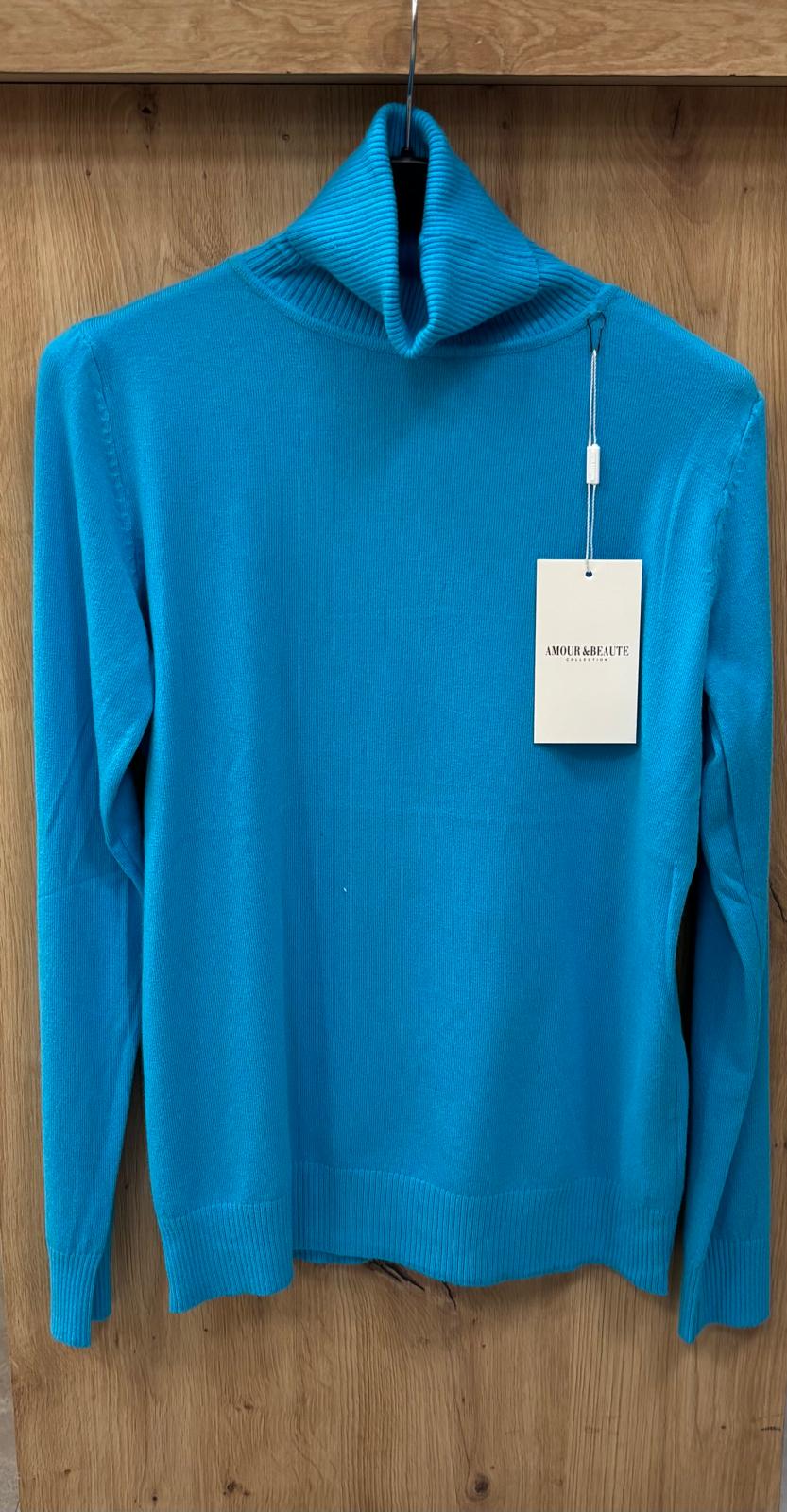 Pullover Damen Rollkragen klassisch feinstrick Business 36 bis 40