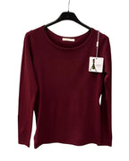 Pullover Damen Rundhals-Ausschnitt Feinstrick von 36 bis 40 Farbauswahl