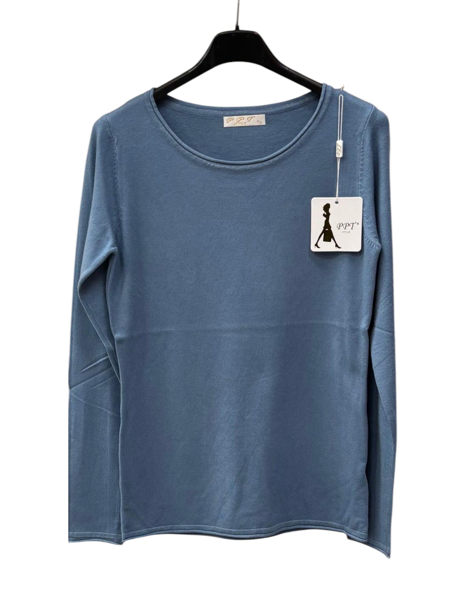 Pullover Damen Rundhals-Ausschnitt Feinstrick von 36 bis 40 Farbauswahl