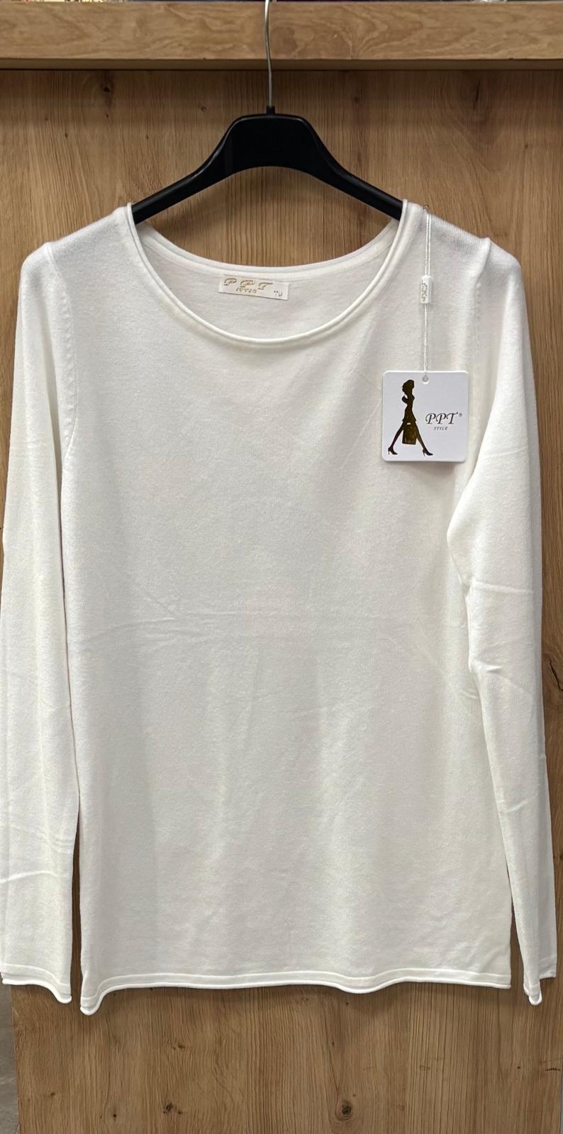 Pullover Damen Rundhals-Ausschnitt Feinstrick von 36 bis 40 Farbauswahl
