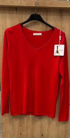 Pullover Damen V-Ausschnitt Einheitsgröße von 36 bis 40