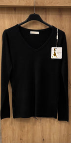 Pullover Damen V-Ausschnitt Einheitsgröße von 36 bis 40