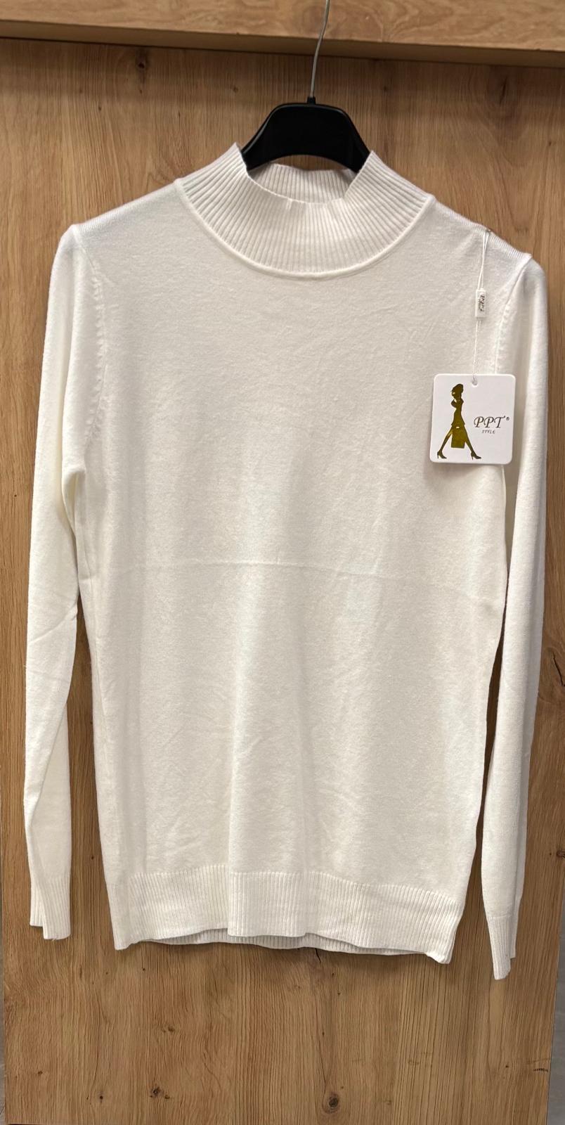 Pullover Damen Stehkragen klassisch feinstrick Business Einheitsgröße 36 bis 40