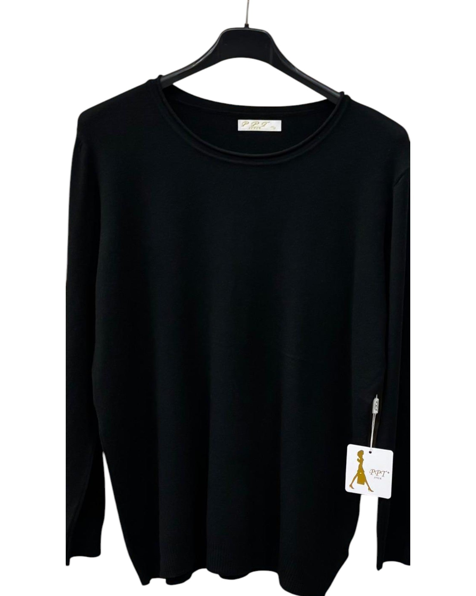 Pullover Damen Rund-Ausschnitt Einheitsgröße 42 bis 46