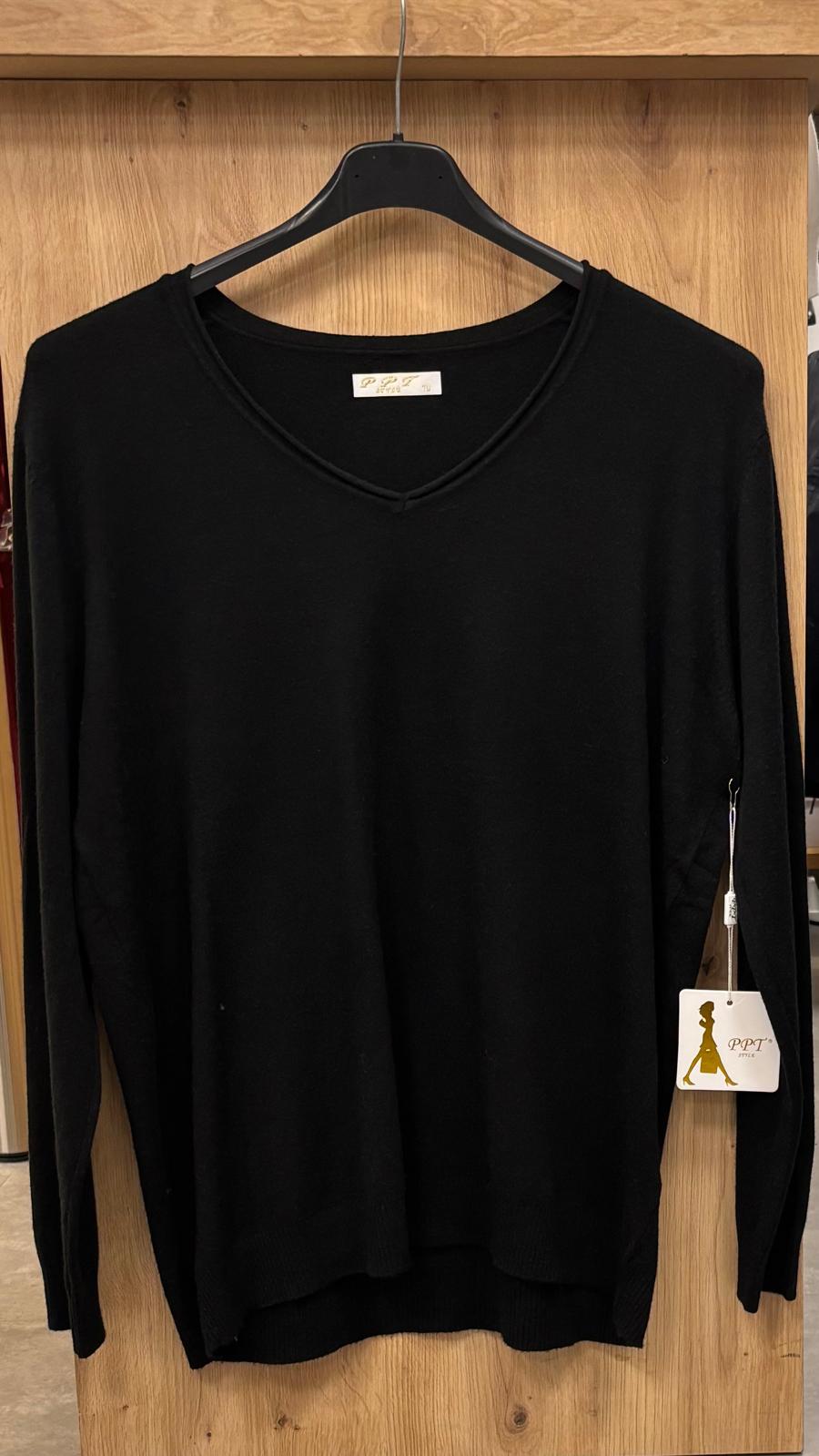 Pullover Damen V-Ausschnitt Einheitsgröße 42 bis 46