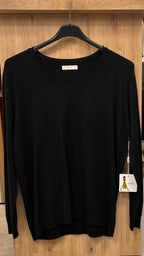 Pullover Damen V-Ausschnitt Einheitsgröße 42 bis 46