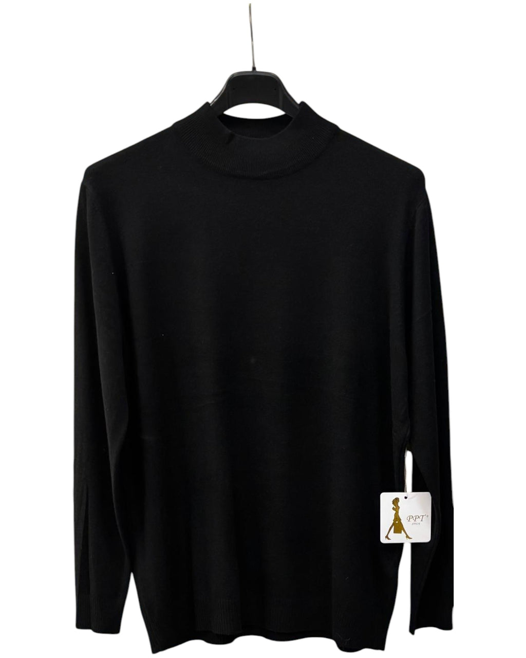 Pullover Damen Stehkragen klassisch feinstrick Business Einheitsgröße 42 bis 46