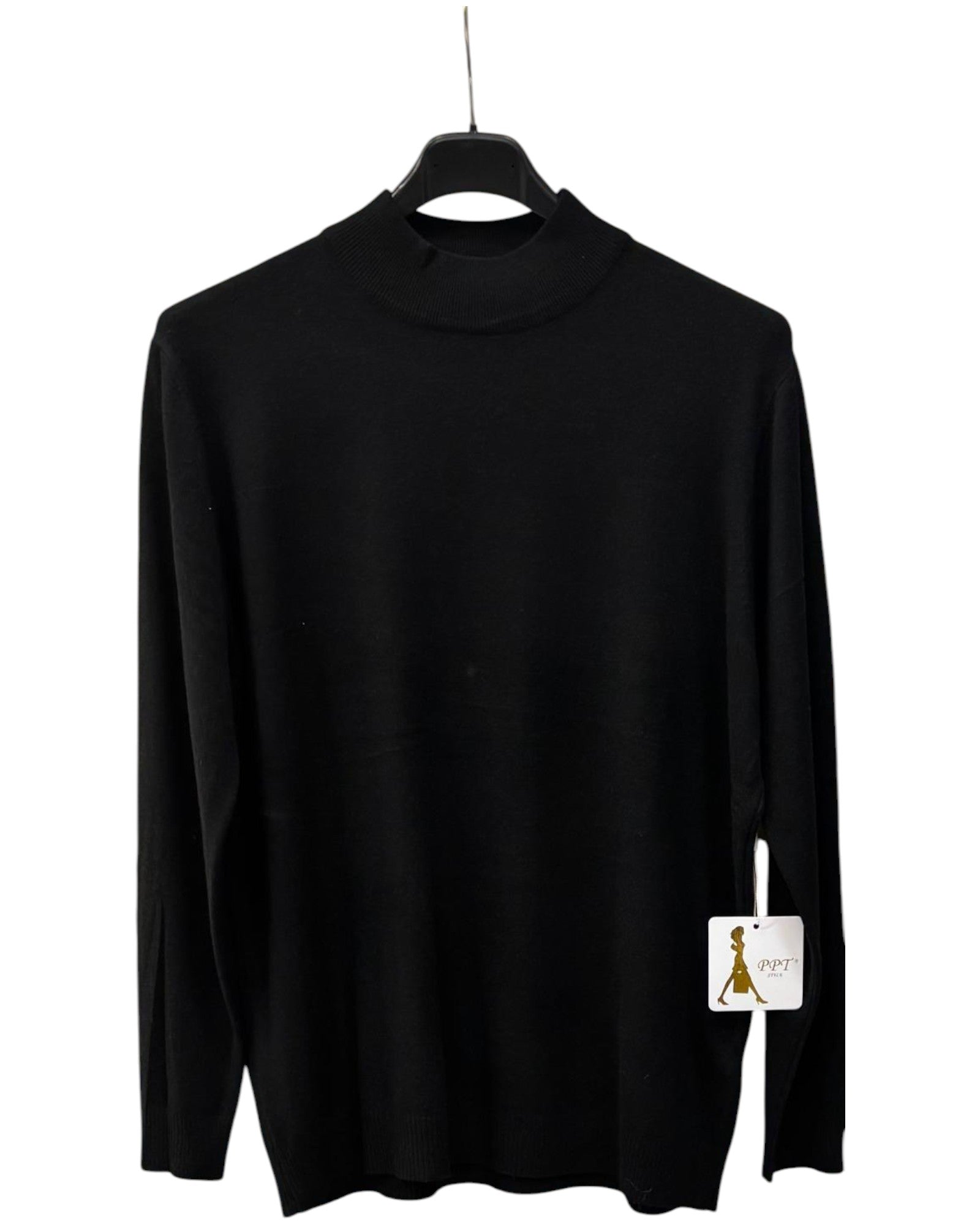 Pullover Damen Stehkragen klassisch feinstrick Business Einheitsgröße 42 bis 46