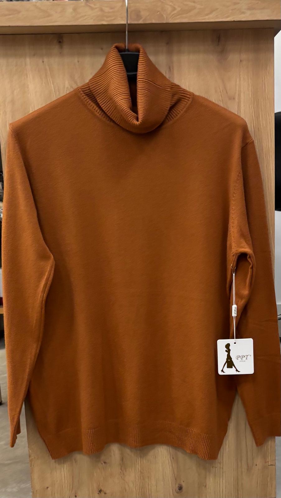 Pullover Damen Rollkragen klassisch feinstrick Business Einheitsgröße 42 bis 46