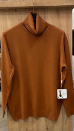 Pullover Damen Rollkragen klassisch feinstrick Business Einheitsgröße 42 bis 46