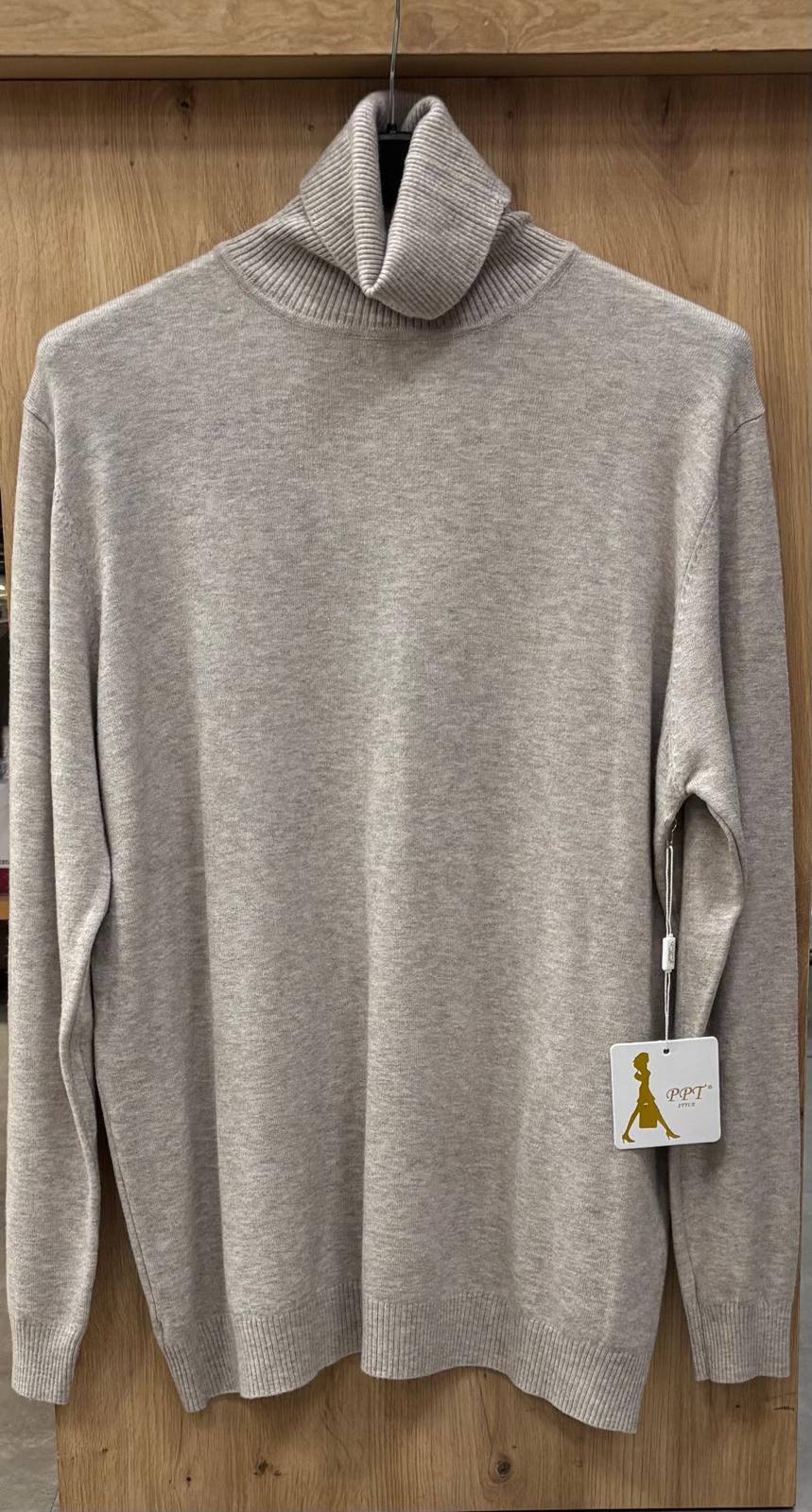 Pullover Damen Rollkragen klassisch feinstrick Business Einheitsgröße 42 bis 46