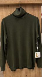 Pullover Damen Rollkragen klassisch feinstrick Business Einheitsgröße 42 bis 46