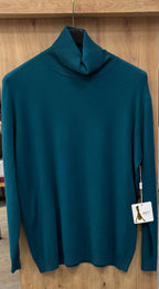 Pullover Damen Rollkragen klassisch feinstrick Business Einheitsgröße 42 bis 46