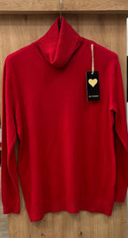 Pullover Damen Rollkragen klassisch feinstrick Business Einheitsgröße 42 bis 46