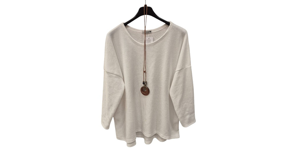 Pullover Damen Rund-Ausschnitt aus Samt Einheitsgröße 40 bis 46