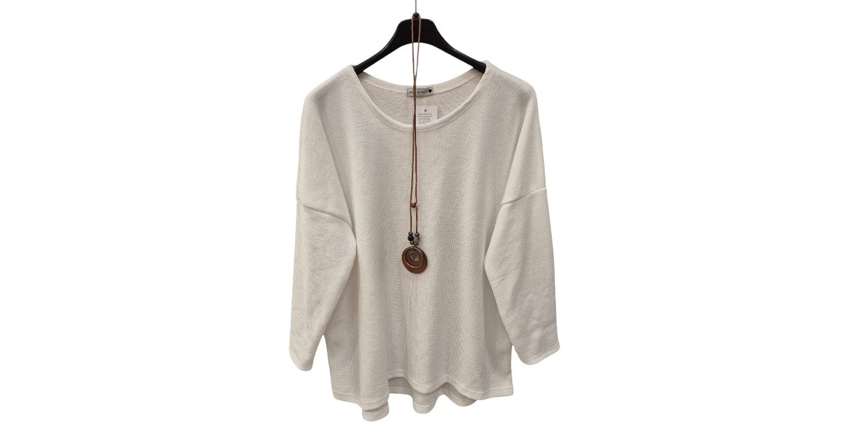 Pullover Damen Rund-Ausschnitt aus Samt Einheitsgröße 40 bis 46