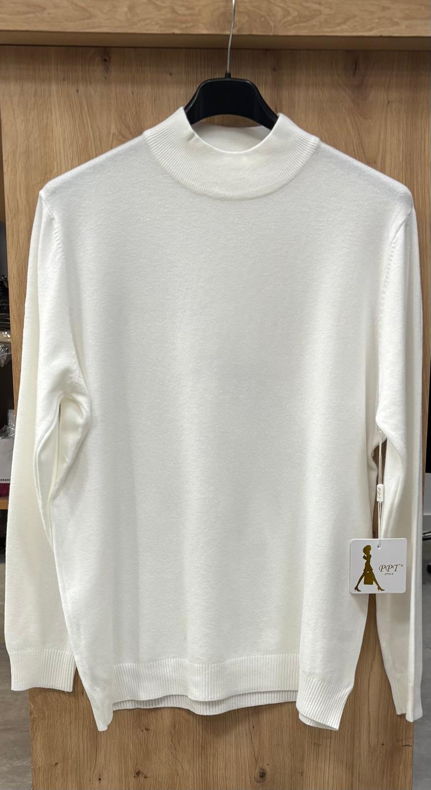 Pullover Damen Stehkragen klassisch feinstrick Business Einheitsgröße 42 bis 46