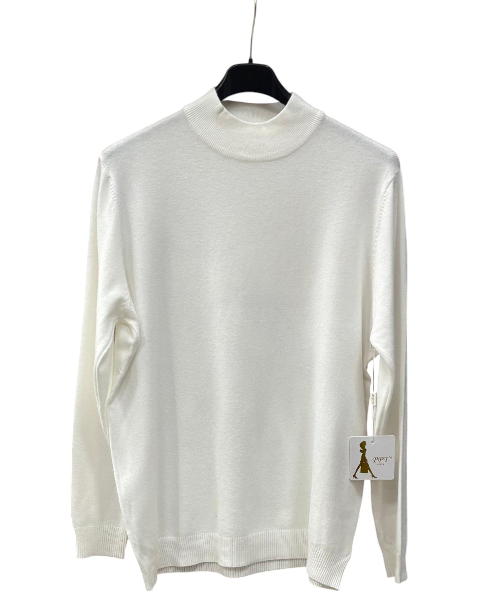 Pullover Damen Stehkragen klassisch feinstrick Business Einheitsgröße 42 bis 46