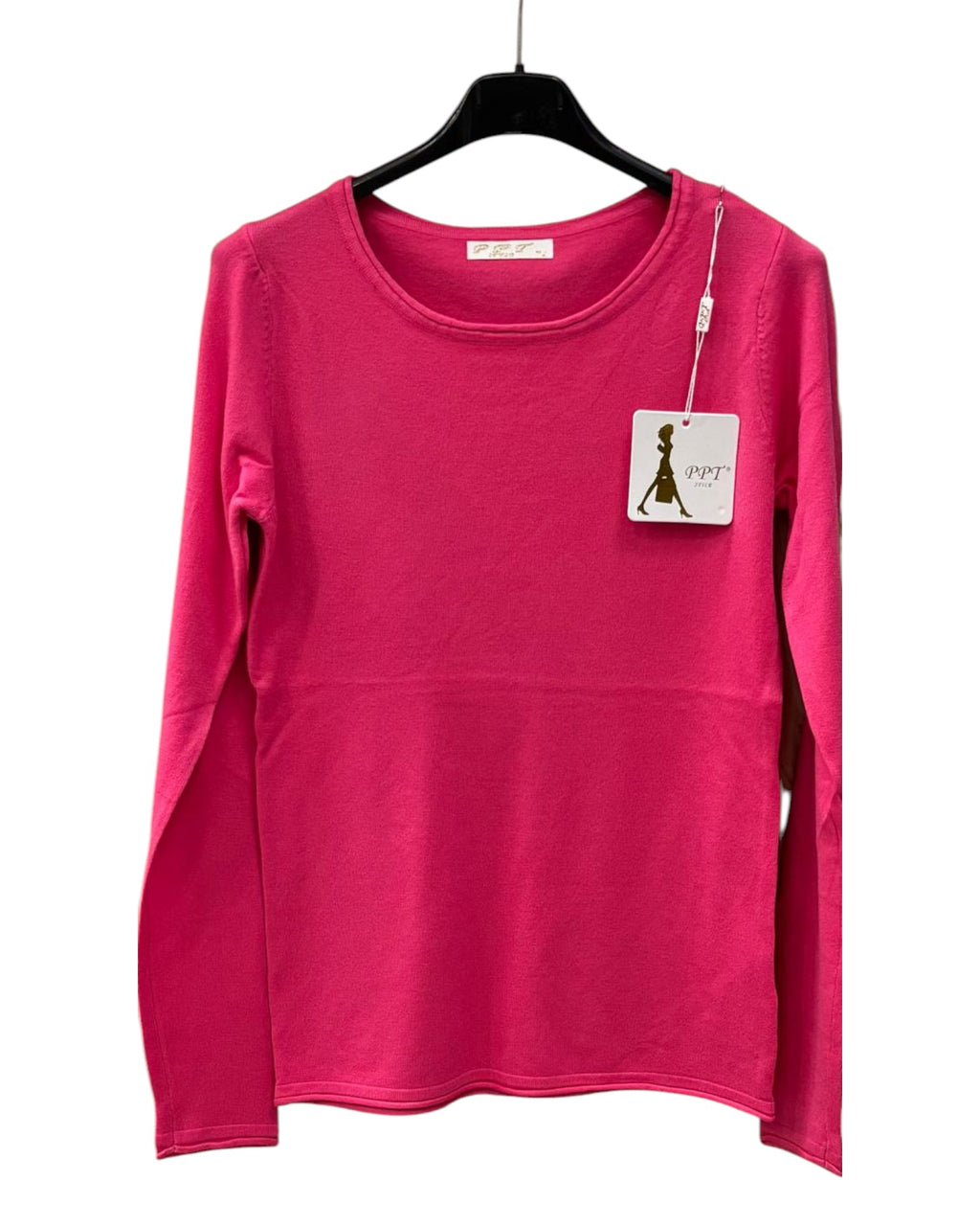 Pullover Damen Rundhals-Ausschnitt Feinstrick von 36 bis 40 Farbauswahl