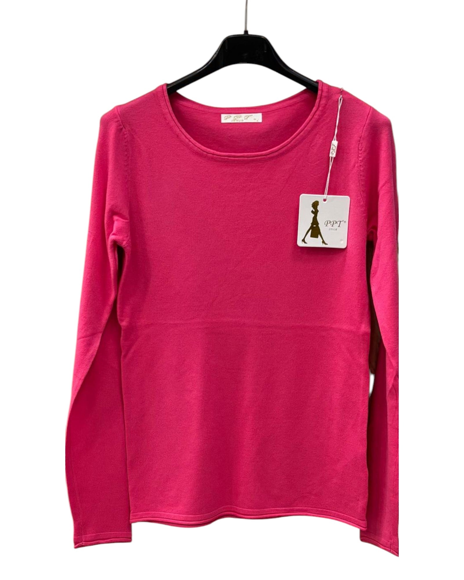 Pullover Damen Rundhals-Ausschnitt Feinstrick von 36 bis 40 Farbauswahl